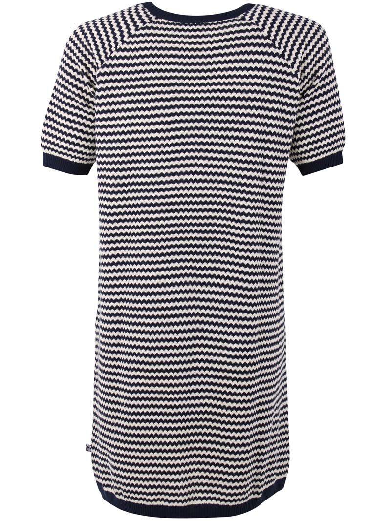 Daneblomme Pearl Knit Sweater Dress Dark Navy/Chalk