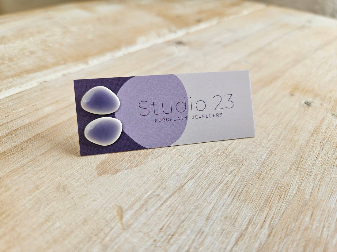 Studio 23 Pebble Stud Earring Pair Lilac