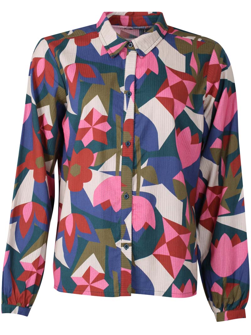 Danenovember Seersucker Shirt Dark Slate GEOFLEUR