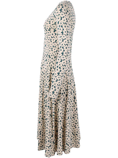 Danesigrid Modal Dress Light Beige FLOWERY