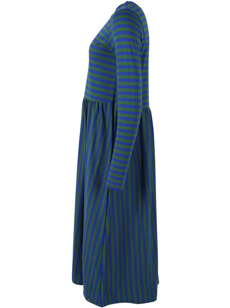 Danebasic Kroeyer LS Dress Deep Blue/Dark Pine