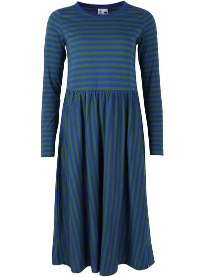 Danebasic Kroeyer LS Dress Deep Blue/Dark Pine