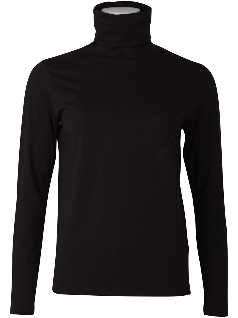 Danemanna Modal Rollneck Tee Black