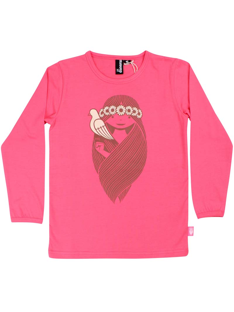 Danenorthpole Tee Bright Pink LILLMISSLOVER