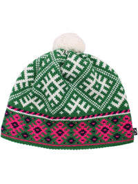 Danelsdyr Wool Beanie Green/White