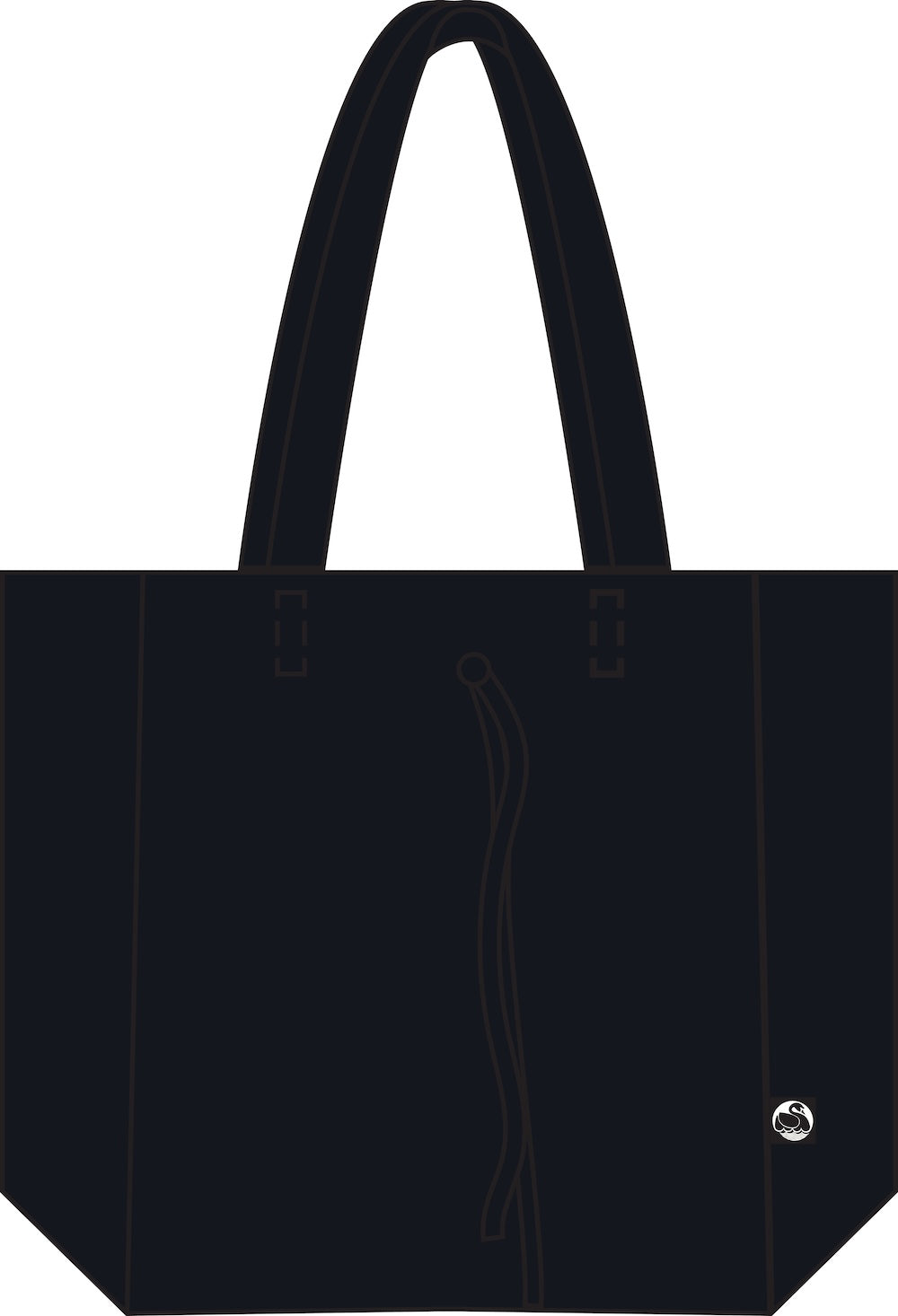 DaneHolstein Leather Tote Bag Dark Navy