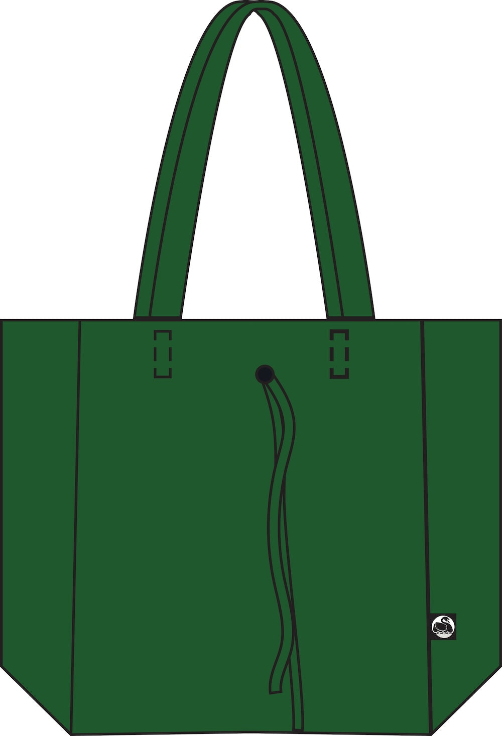 DaneHolstein Leather Tote Bag Green