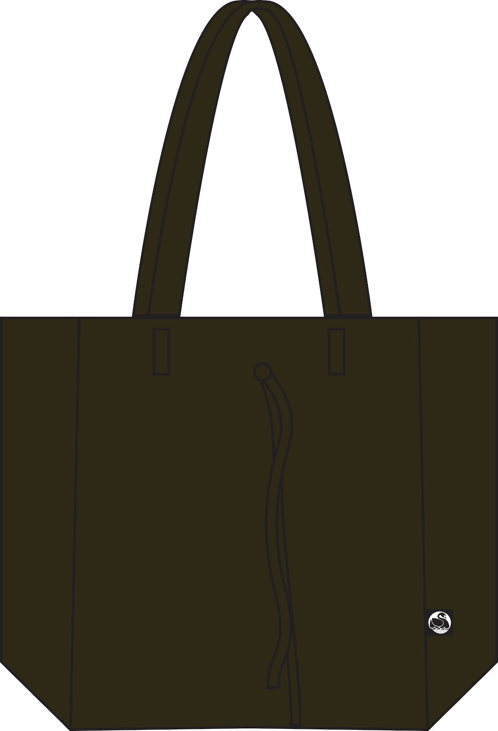 DaneHolstein Leather Tote Bag Dk Army