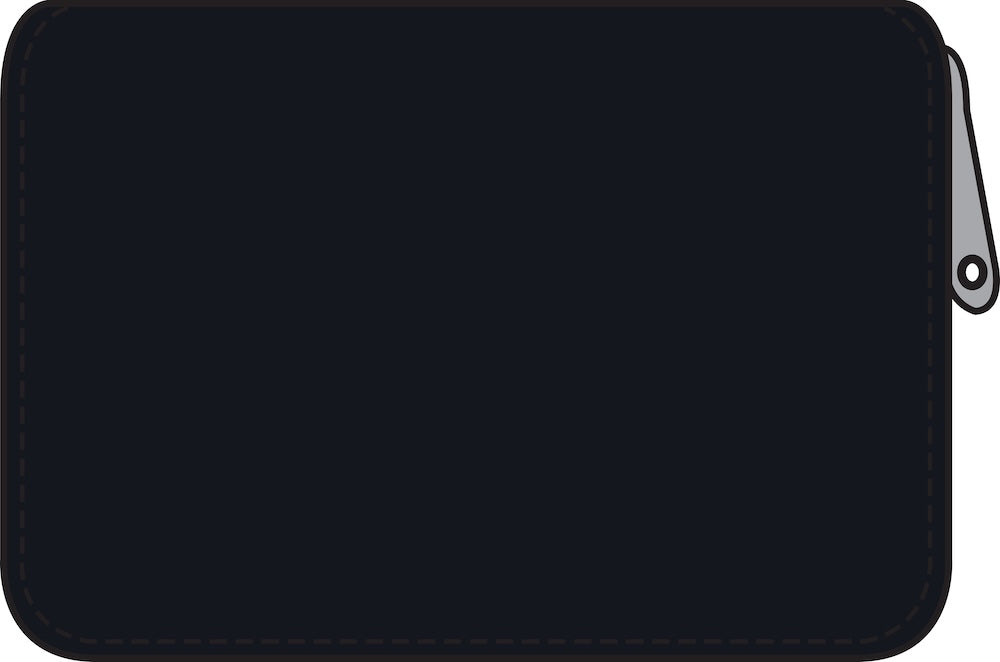 Danesortedam Leather Zip-Wallet Dark Navy