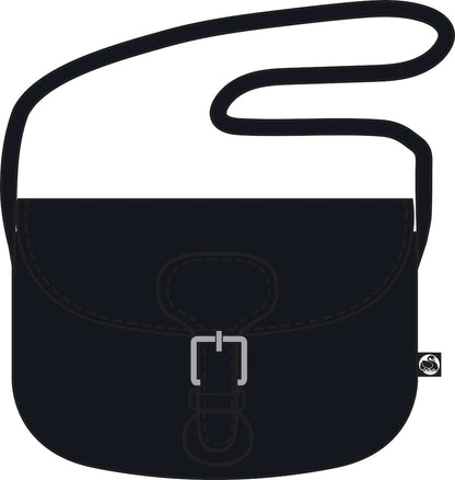 Danebernadotte Leather Shoulder Bag Dark Navy