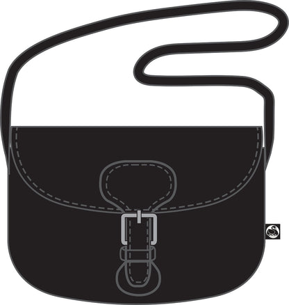 Danebernadotte Leather Shoulder Bag Black