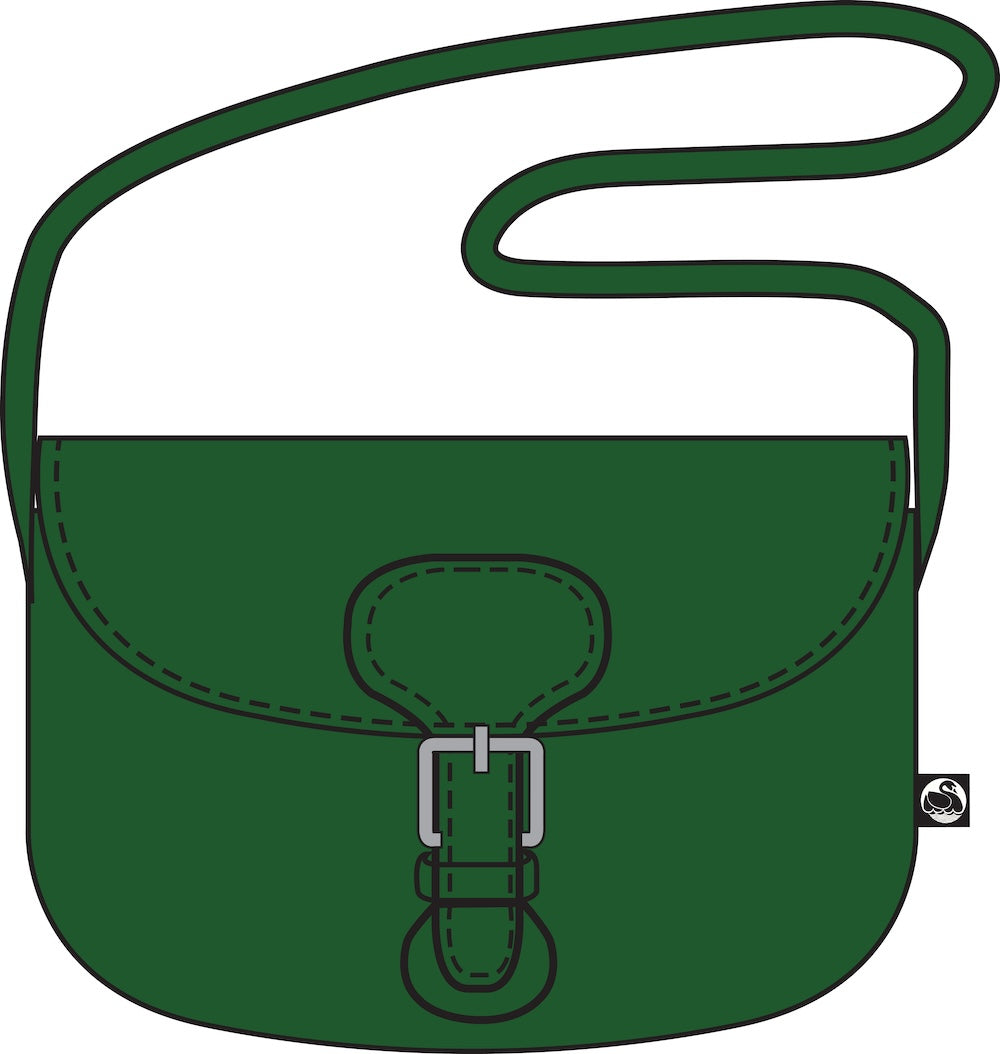 Danebernadotte Leather Shoulder Bag Green