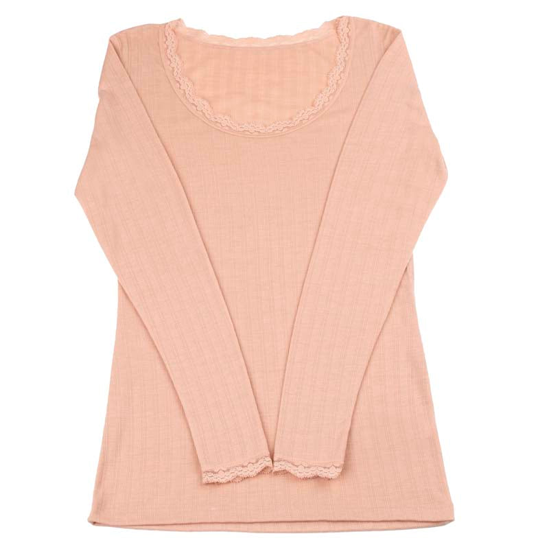 JOHA Blouse Wool LS Peach