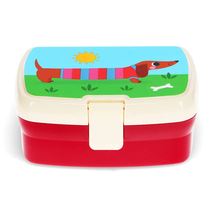 Rex Lunch box with tray Sunny Sausage Dog
