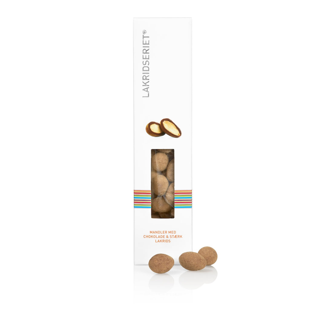 Lakridseriet Valencia Mandler med Flødechokolade & Stærk Lakrids