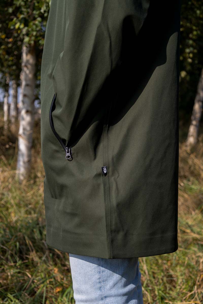 Danenorthsea Rain Parka Dark Army