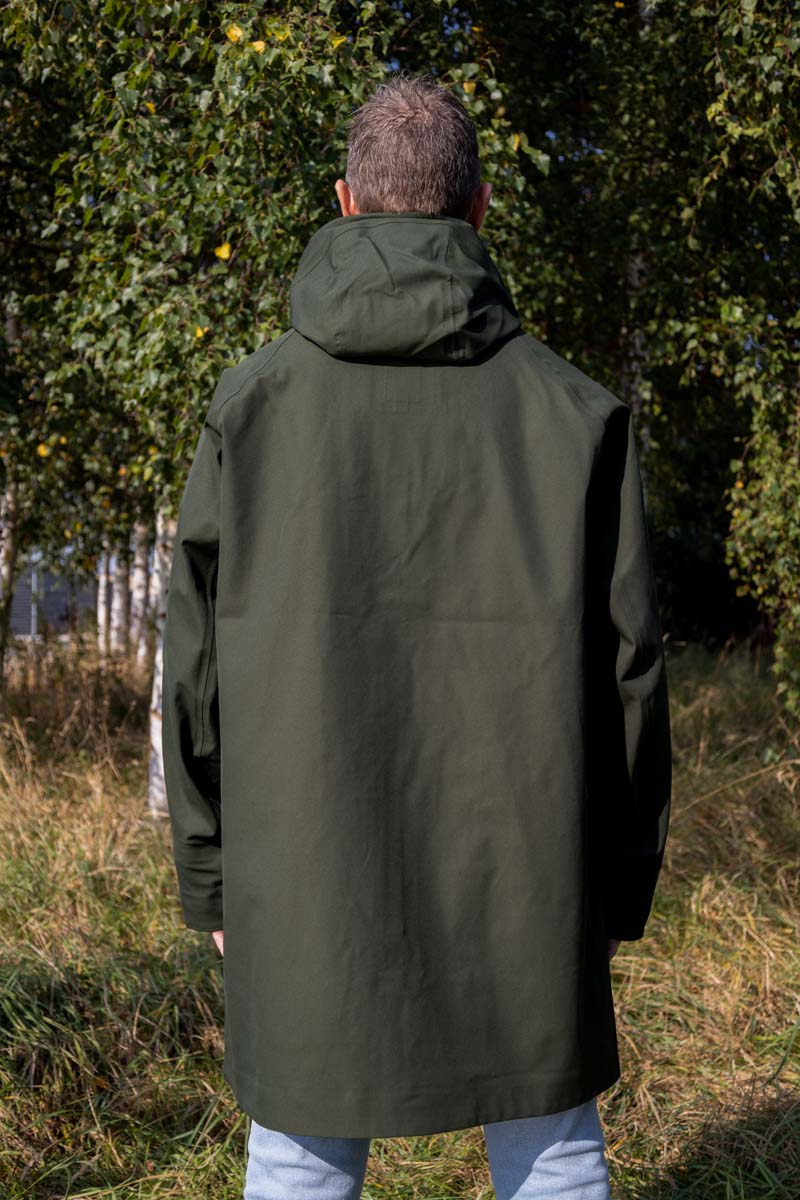 Danenorthsea Rain Parka Dark Army