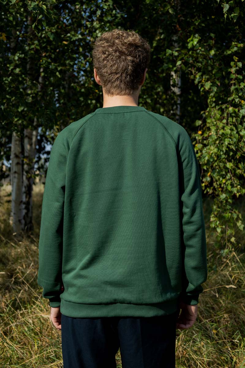 Danehjalmer Crew Neck Sweat Deep Green RAGNAR UNICO