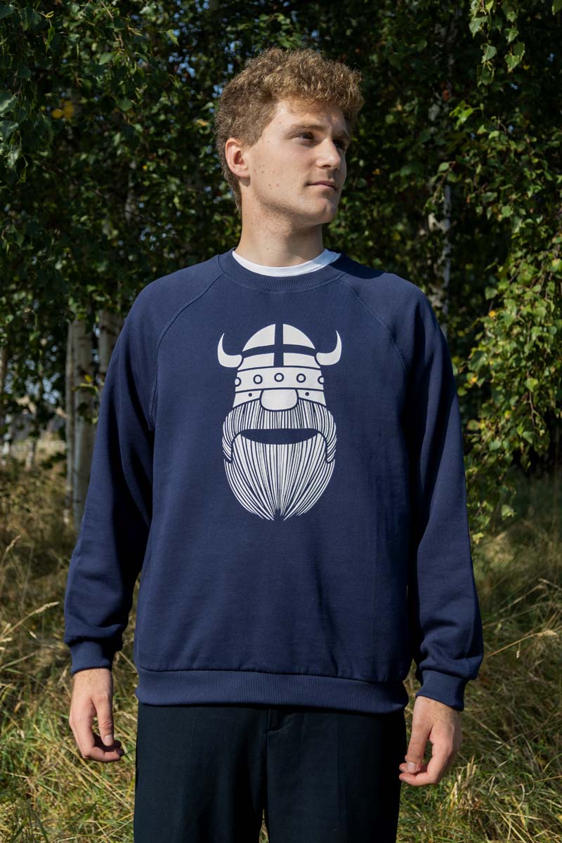 Danehjalmer Crew Neck Sweat Deep Navy ERIK