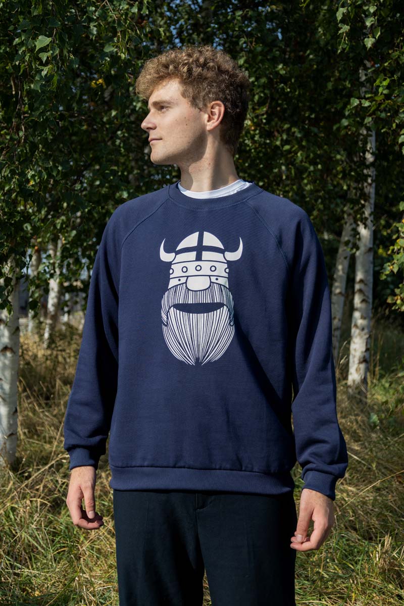 Danehjalmer Crew Neck Sweat Deep Navy ERIK