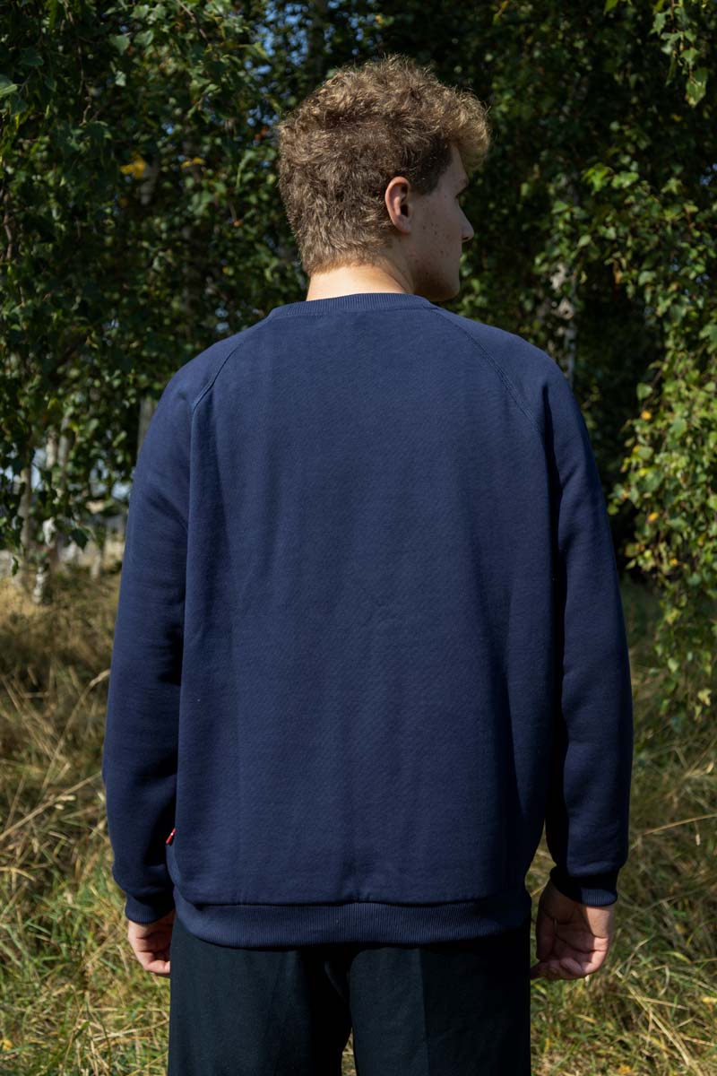 Danehjalmer Crew Neck Sweat Deep Navy ERIK