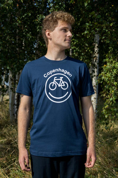 CYCLECPH Smilecycle Tee  Navy CYCLE (white)