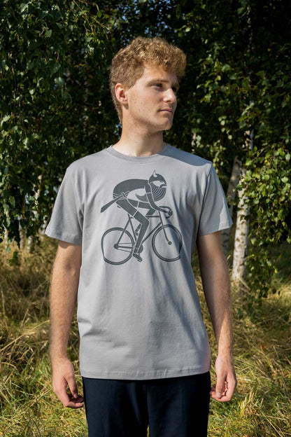 Daneviking Tee Heather Grey BIKING VIKING