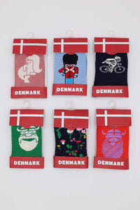 Danedanmark Kids Socks Navy BOTANICAL