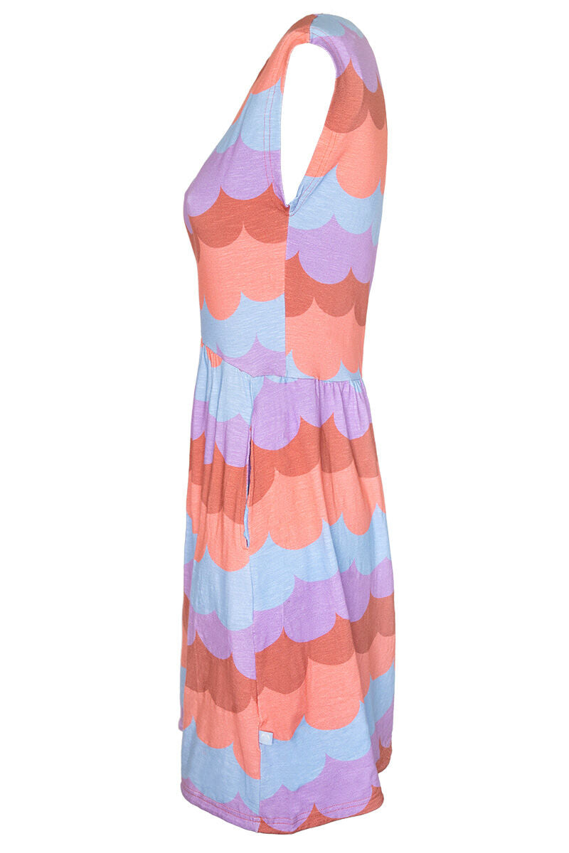 ORGANIC - Danedomenica Slub Jersey Dress Warm Rose/Coral PUFFY CLOUDS