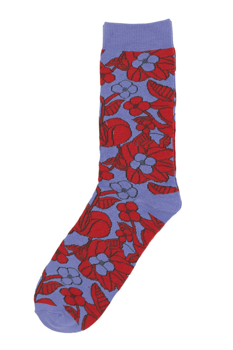 Danewalk with me Socks Soft Viola/Bright Red BLOOM BOOM