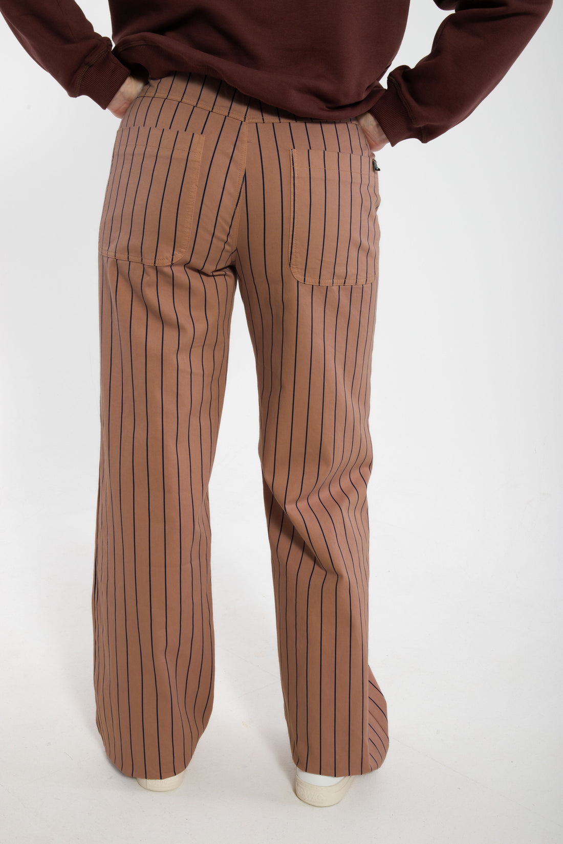 Danedaisy Stretch Canvas Pants Rose Beige/Dk Navy