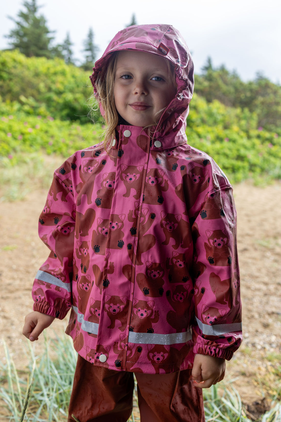 Dyrseason Rain Set Soft Cherry MULTIROED PANDA