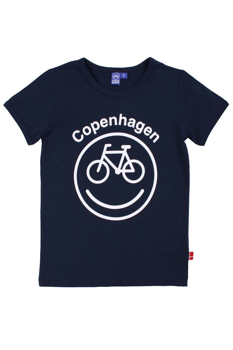 CYCLECPH Kids Smilecycle Tee Navy CYCLE (white)