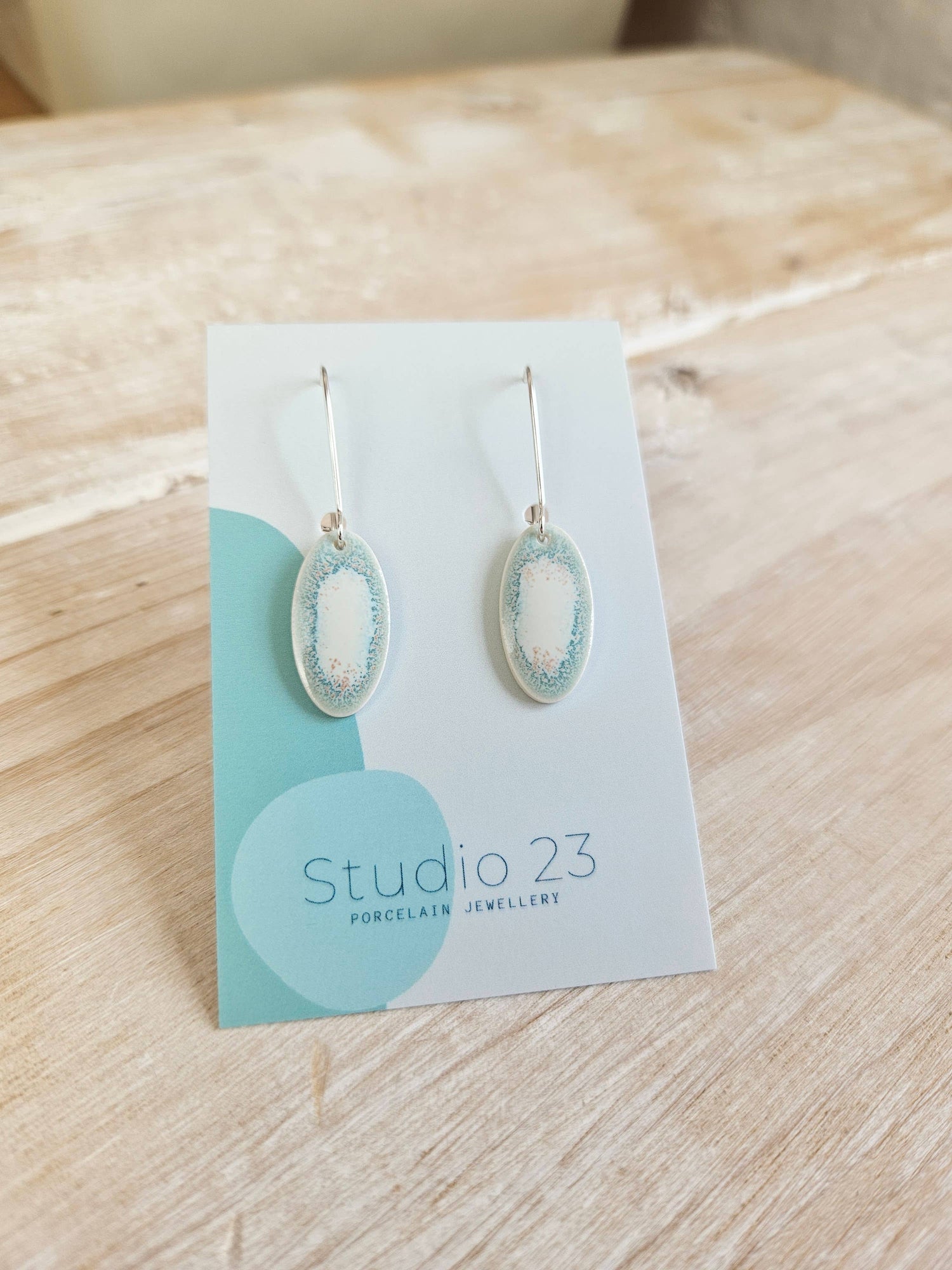 Studio 23 Drop Oval Earring Pair Ivy