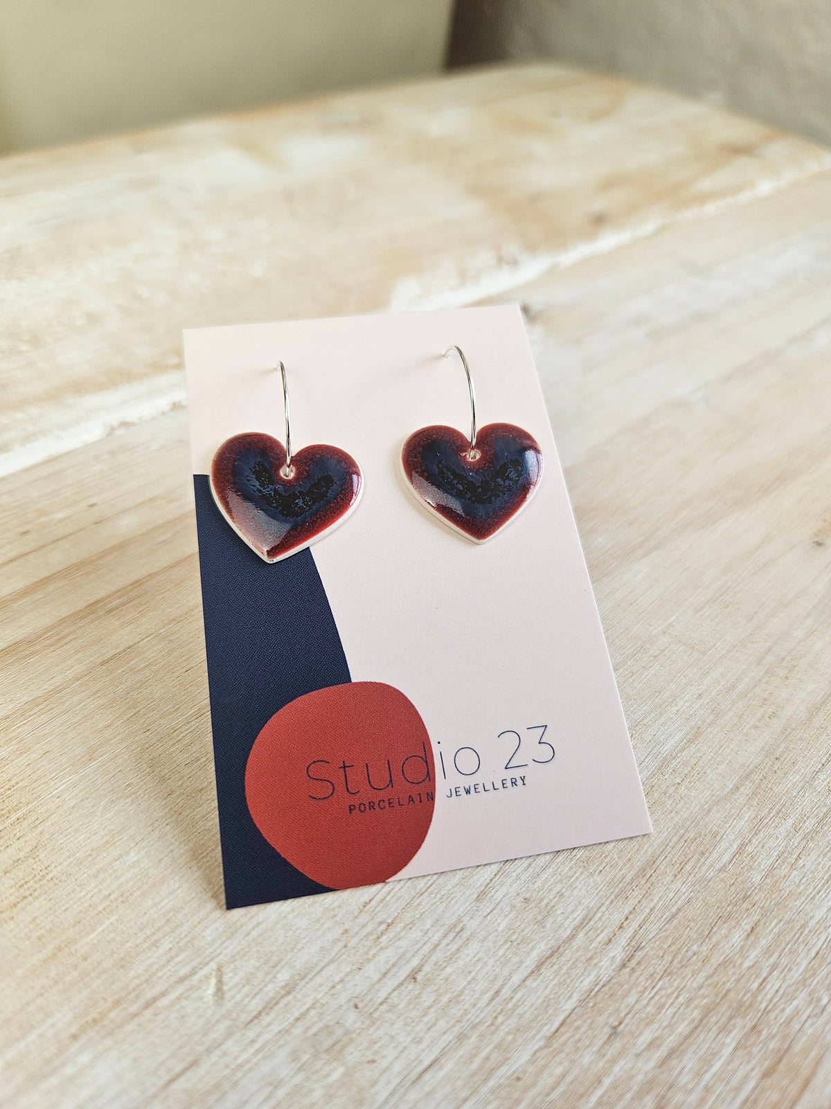 Studio 23 Heart Drop Earring Pair Lemon