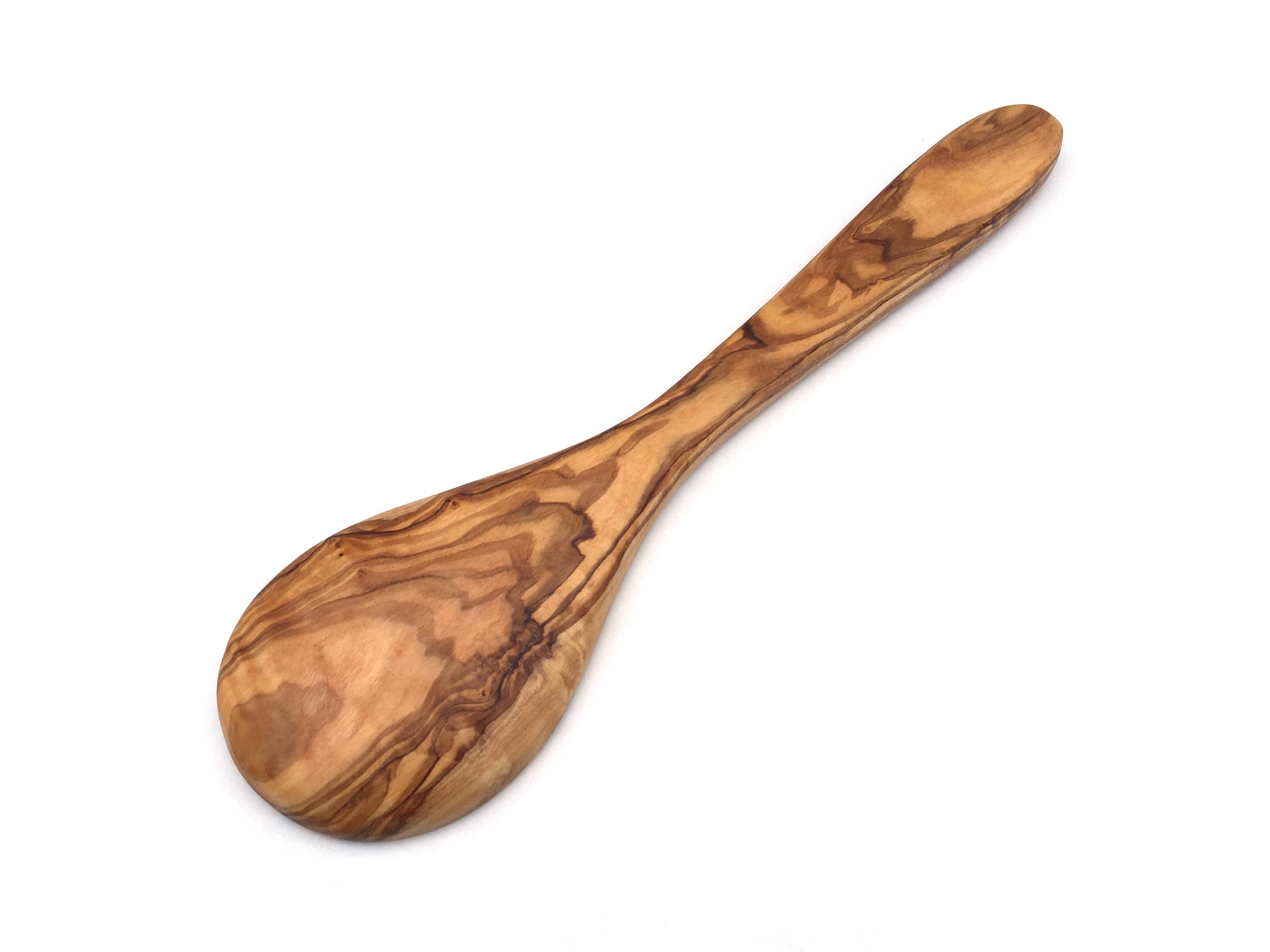 Smuk håndlavet grydeske i oliventræ