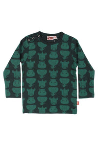 Dyrcritter Baby T Black Green TYKHUDER AOP