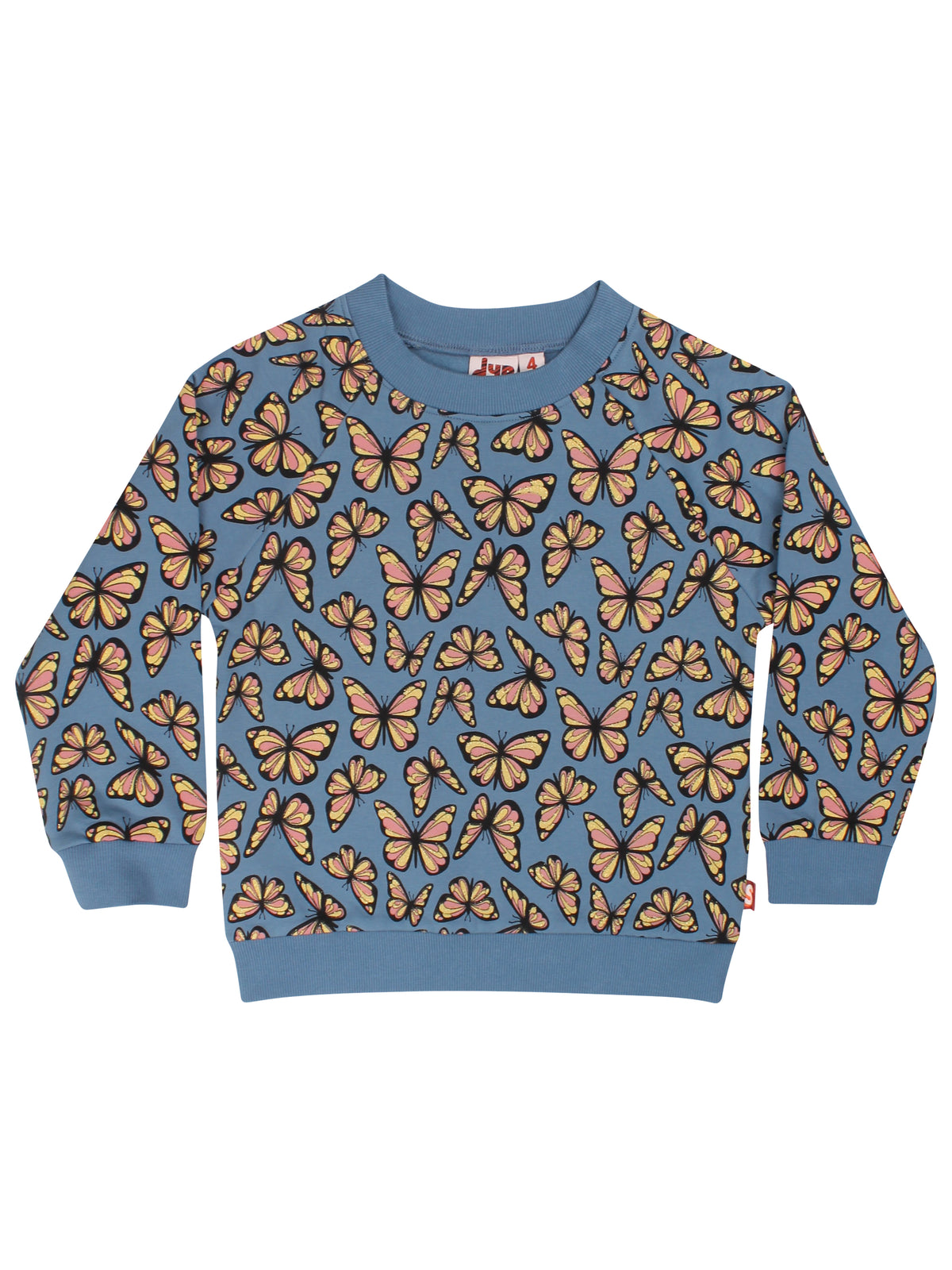 Sweater til børn med sommerfugl print
