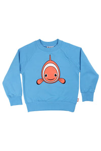 Dyrbellow Sweat Fresh Blue KLOVNEFISK