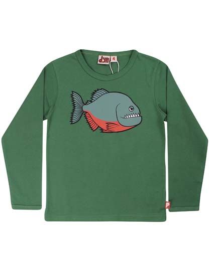 Bluse til børn med piratfisk  
