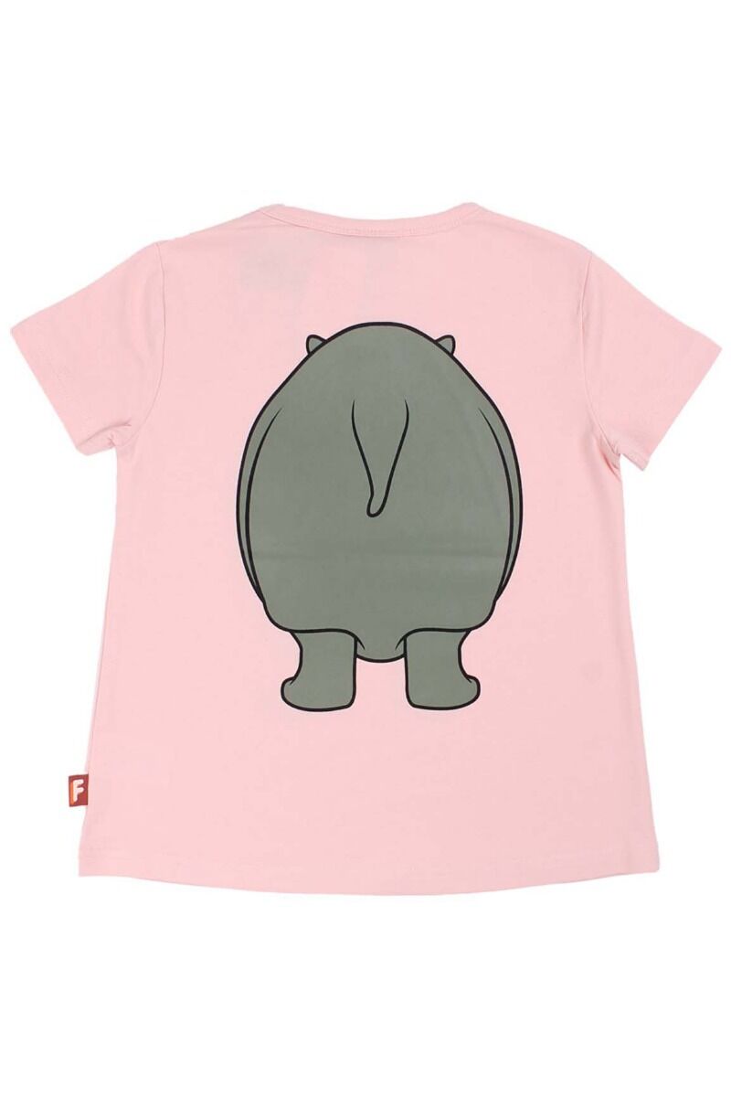 Dyrwildlife T Powder Peach HIPPO DIN VEN