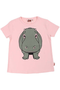 Dyrwildlife T Powder Peach HIPPO DIN VEN