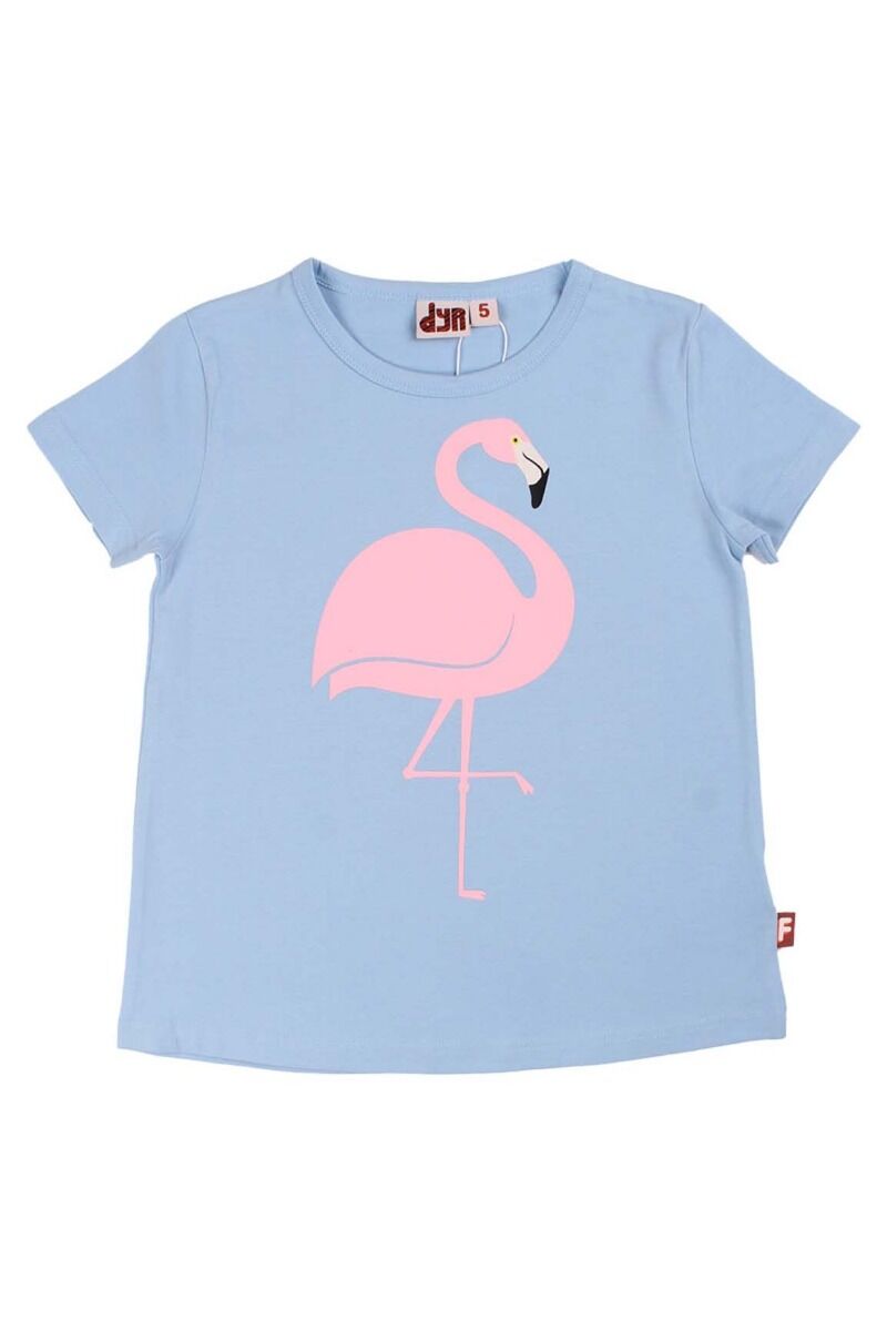 Dyrwildlife T Pastel Blue FLAMINGO