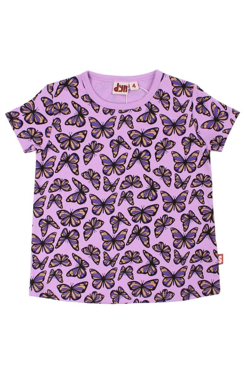 Dyrwildlife Tee AOP/STRIB Soft Viola FLUTTER