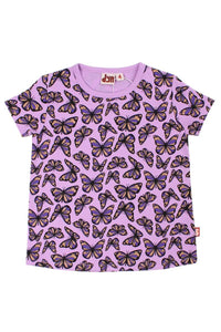Dyrwildlife Tee AOP/STRIB Soft Viola FLUTTER