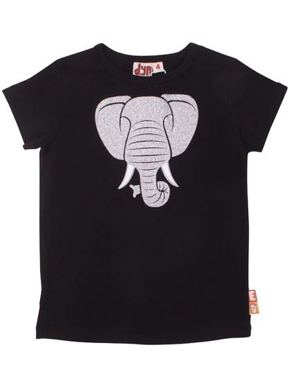 Dyrfast Tee Black ELEFANT