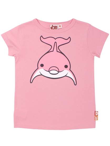 T-shirt til børn med delfin
