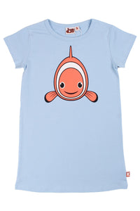 Dyrloud Dress Pastel Blue KLOVNEFISK