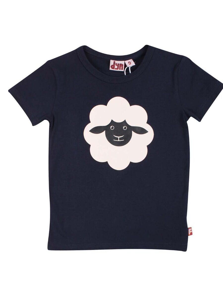 T-shirt til  børn med får