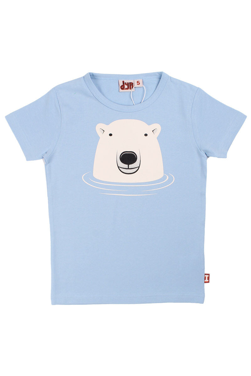 T-shirt til børn med isbjørn